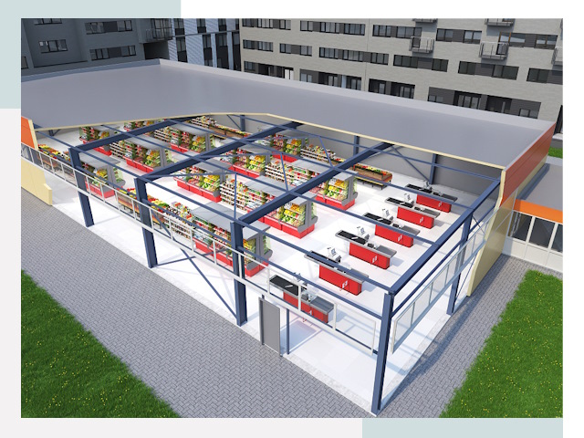 Строительство магазинов в Боровичи от 625 руб. за м²