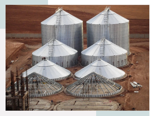 Строительство зерновых силосов в Боровичах