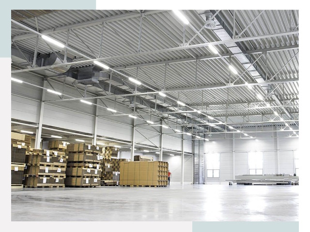 Освещение ангаров в Боровичах