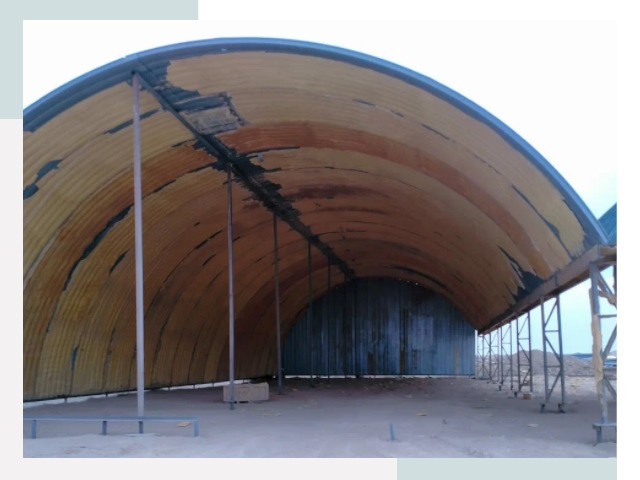 Реконструкция ангаров в Боровичах