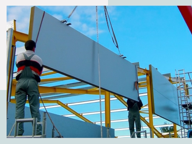 Монтаж сэндвич-панелей в Боровичах от 625 руб.